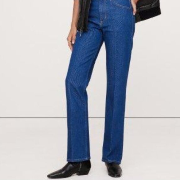 BANANA REPUBLIC - Medium Wash - Womens - High Rise Straight Jean - 32 - Picture 1 of 6